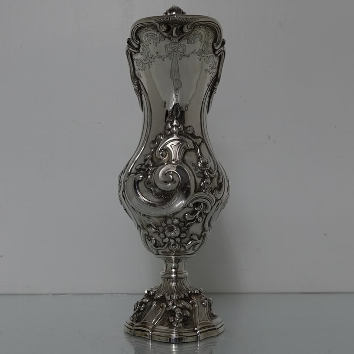 18th Antique Century Silver Portuguese Jug Circa 1760 Porto Maker GS - 3