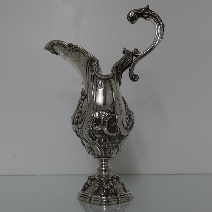18th Antique Century Silver Portuguese Jug Circa 1760 Porto Maker GS - 4
