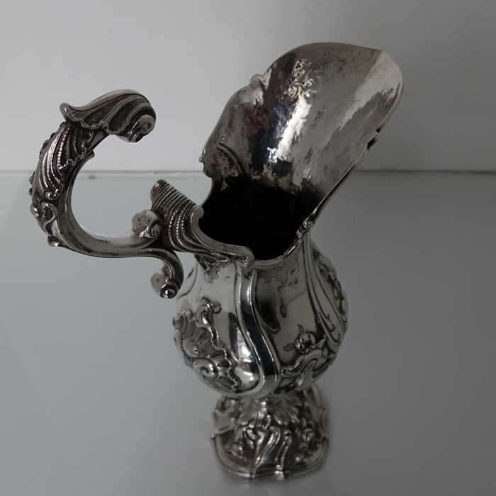 18th Antique Century Silver Portuguese Jug Circa 1760 Porto Maker GS - 6