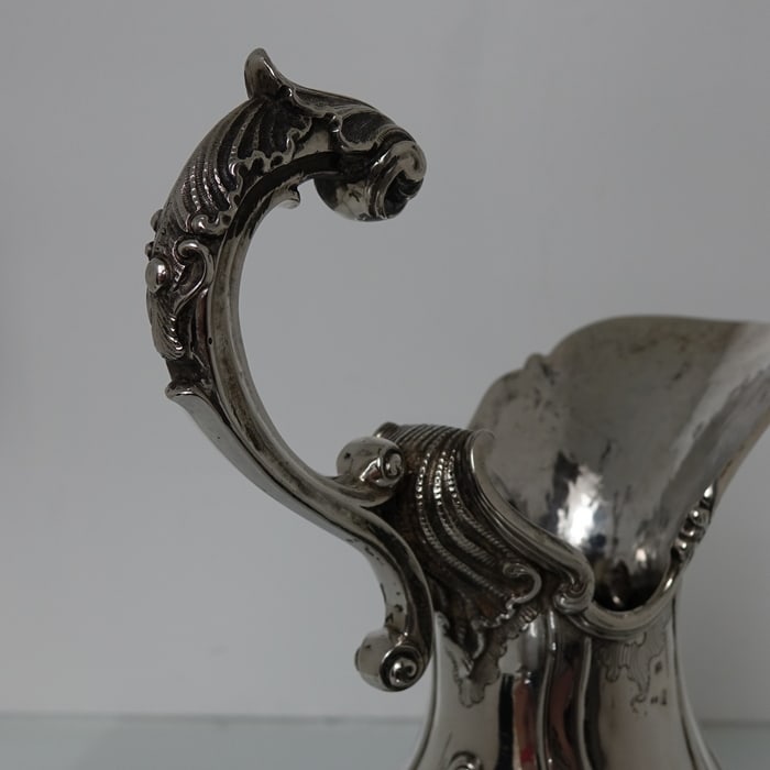 18th Antique Century Silver Portuguese Jug Circa 1760 Porto Maker GS - 9