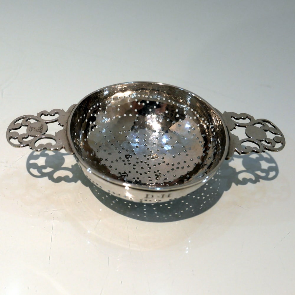 Early 18th Century Antique George I Sterling Silver Lemon Strainer London 1726 James Goodwin (1 of 11)