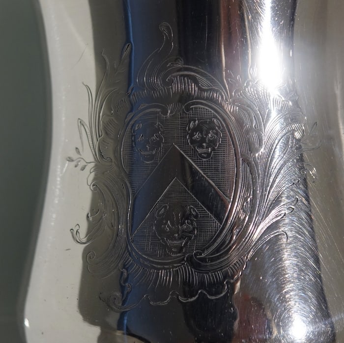 Mid 18th Century Antique George II Sterling Silver Pint Mug London 1742 John Eckford - 8