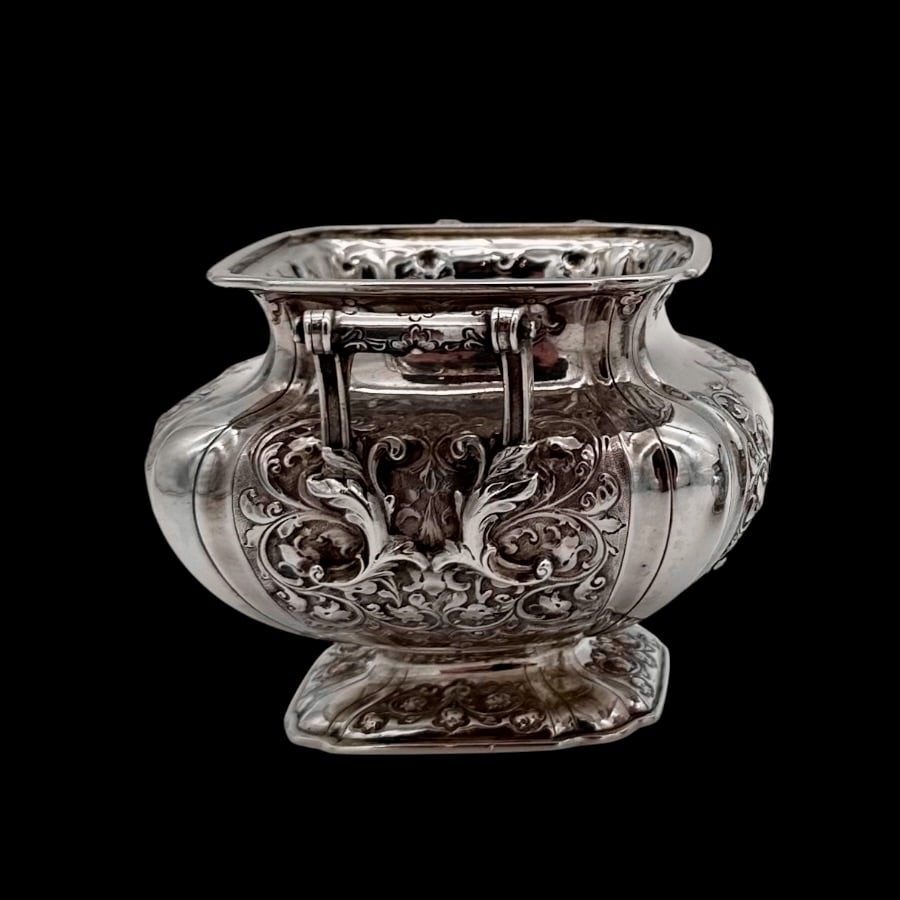 Early 20th Century Antique Edwardian Sterling Silver Three Piece Teaset Glasgow 1901 George Edward & - 9