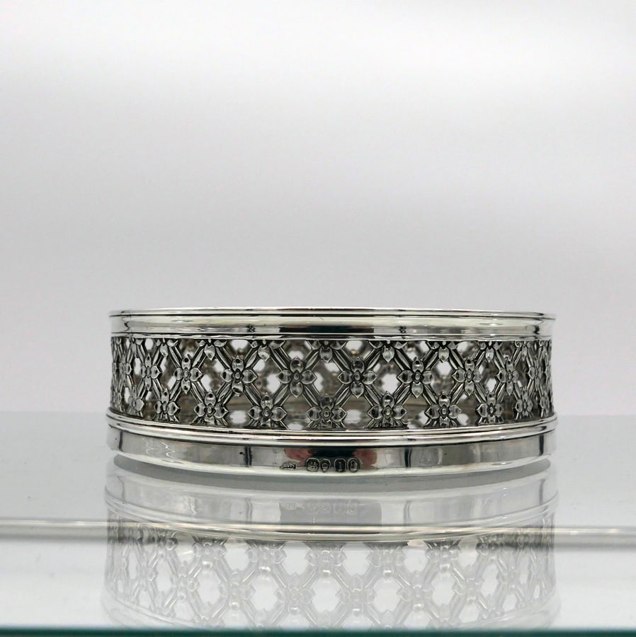 Early 19th Century Antique George IV Sterling Silver Wine Coaster London 1826 Benjamin Smith III - 2
