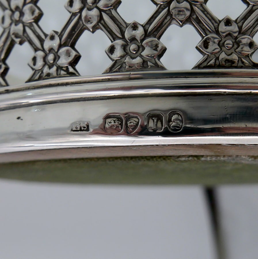 Early 19th Century Antique George IV Sterling Silver Wine Coaster London 1826 Benjamin Smith III - 9