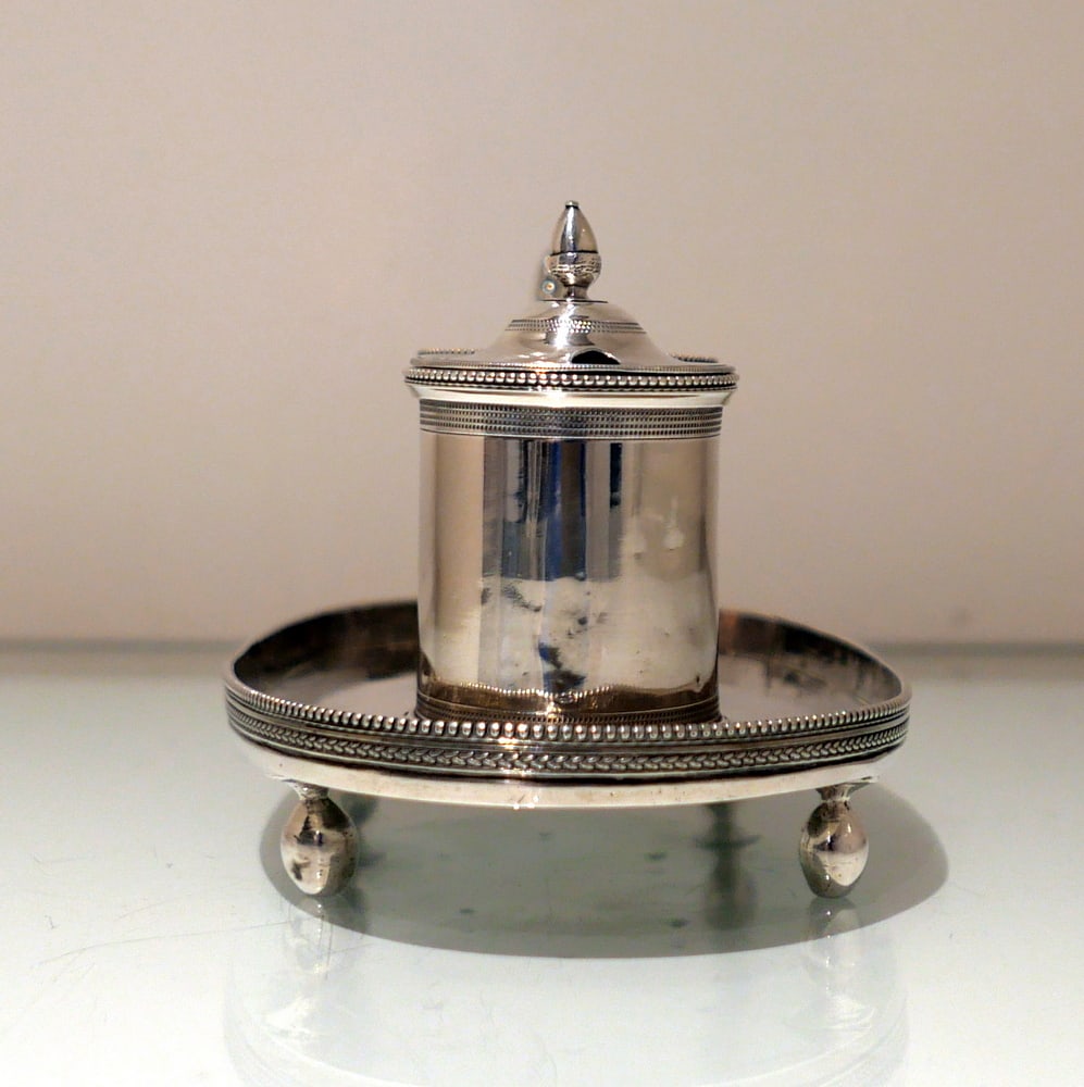Early 19th Century Antique Spanish Provincial Silver Inkstand Cordoba 1800 Mateo Mtz Moreno - 7