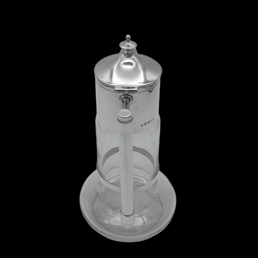 Modern Sterling Silver & Crystal Claret Jug London 2008 Francis Howard Ltd - 3