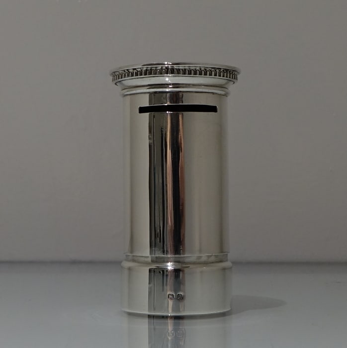 Early 20th Century George V Sterling Silver Money Box Birmingham 1931 S Blanckensee & Sons (1 of 5)