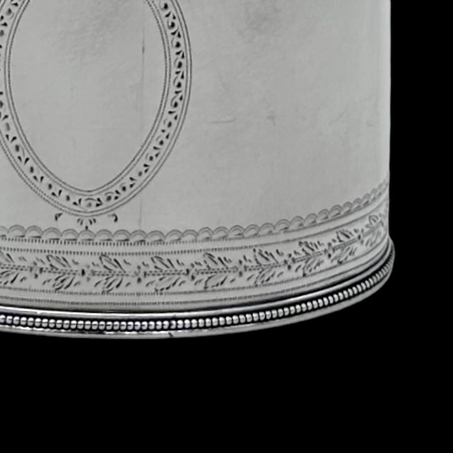 18th Century Antique George III Silver Tea Caddy London 1783 Hester Bateman - 7