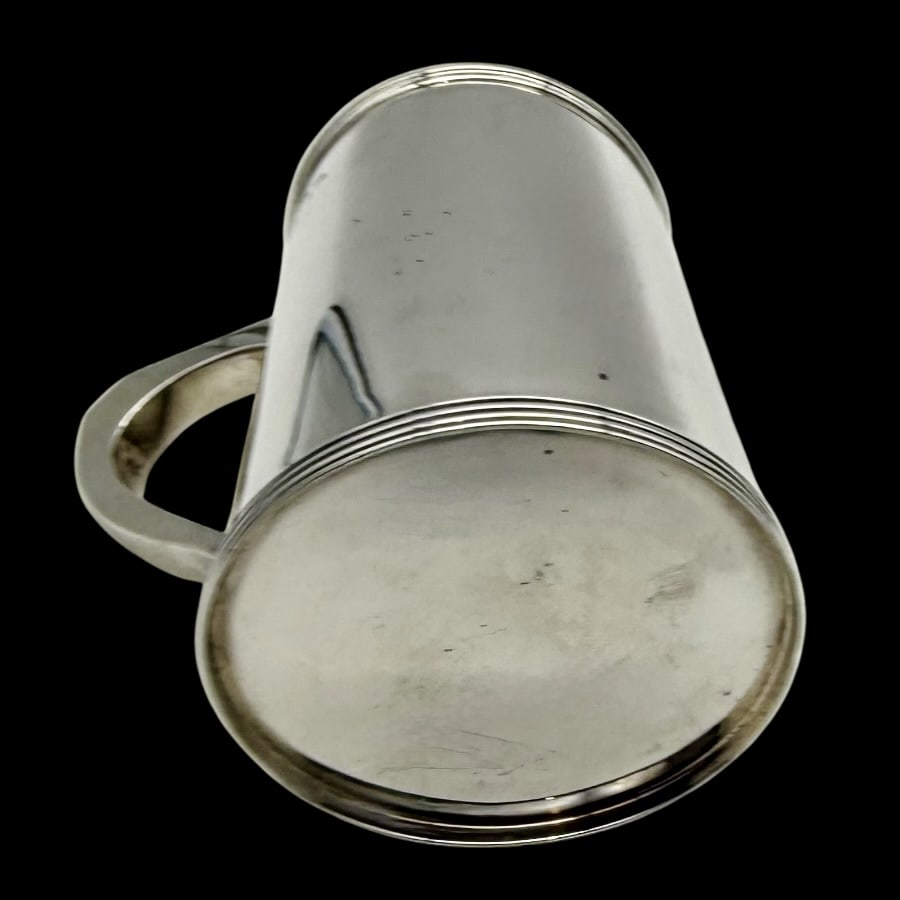 Early 20th Century Antique George V Sterling Silver Pint Mug Birmingham 1917 Hukin & Heath - 8