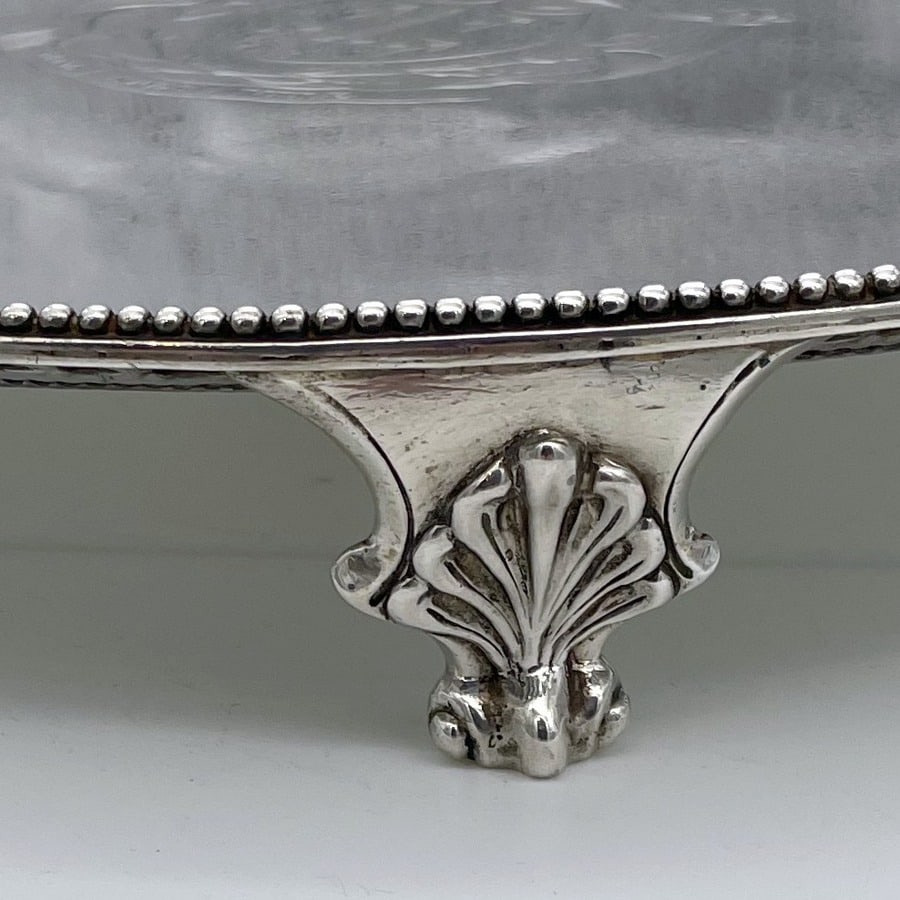 18th Century Antique George III Large Sterling Silver Salver London 1778 John Crouch & Thomas Hannam - 5
