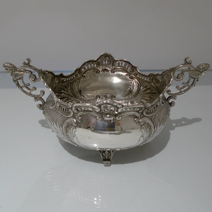 Early 20th Century Antique Edwardian Scottish Silver Jardiniere Glasgow 1903 J Easton - 2