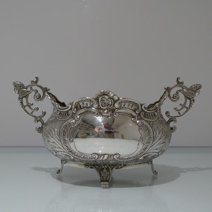 Early 20th Century Antique Edwardian Scottish Silver Jardiniere Glasgow 1903 J Easton - 3