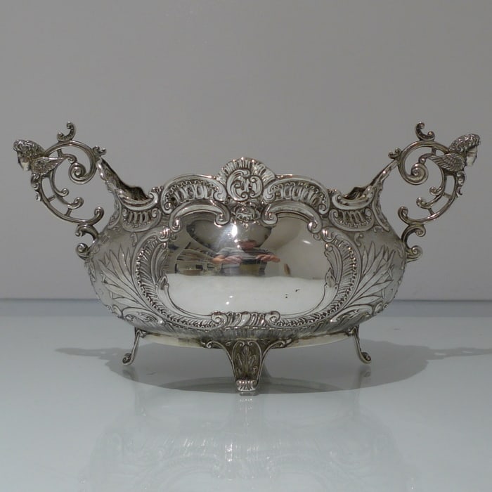 Early 20th Century Antique Edwardian Scottish Silver Jardiniere Glasgow 1903 J Easton - 5