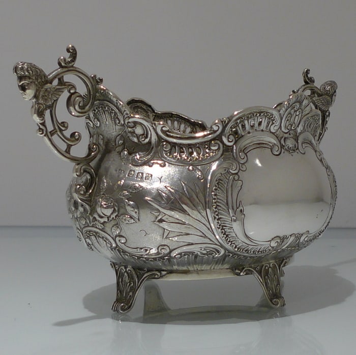Early 20th Century Antique Edwardian Scottish Silver Jardiniere Glasgow 1903 J Easton - 7