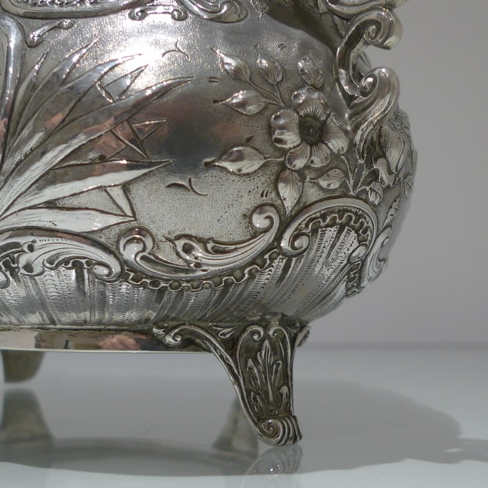 Early 20th Century Antique Edwardian Scottish Silver Jardiniere Glasgow 1903 J Easton - 9