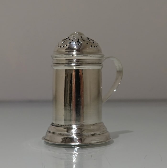 Early 18th Century Antique George II Sterling Silver Kitchen Pepper London 1730 Thomas Rush - 7
