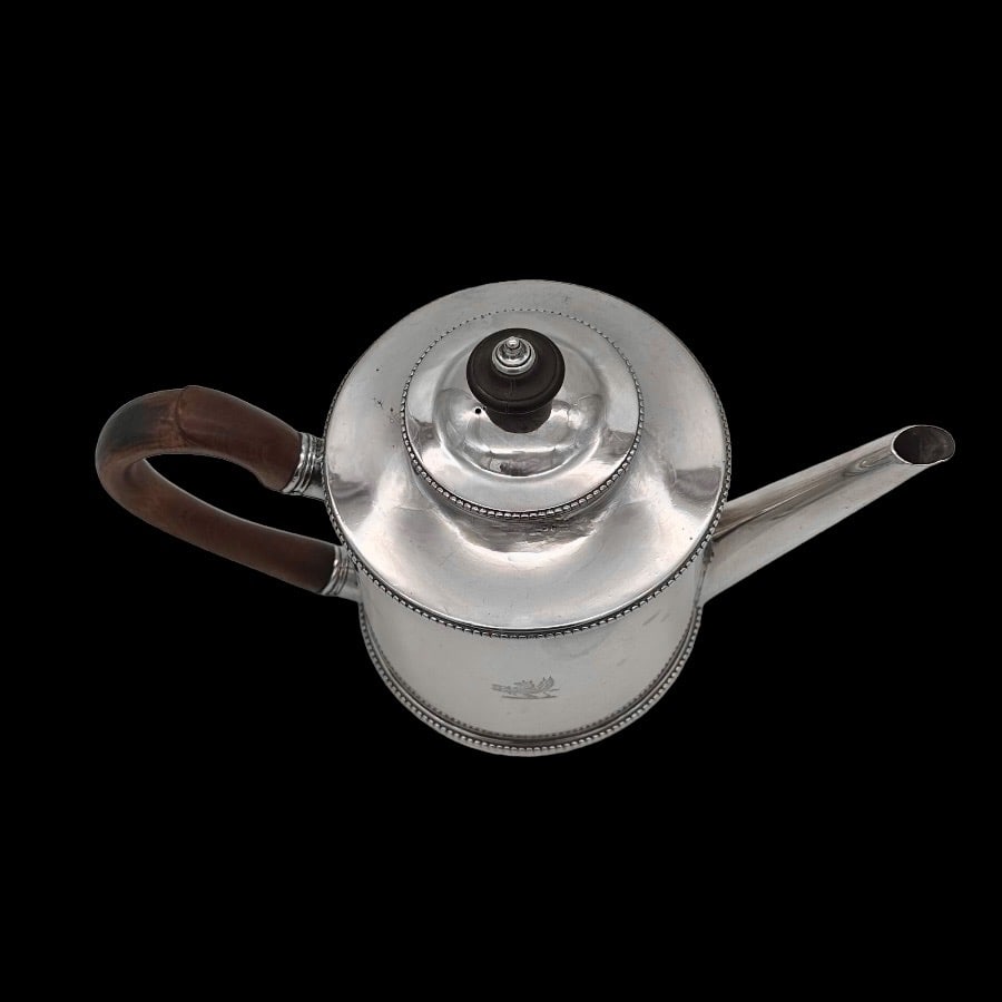 18th Century Antique George III Silver Teapot London 1776 William Cattell - 7