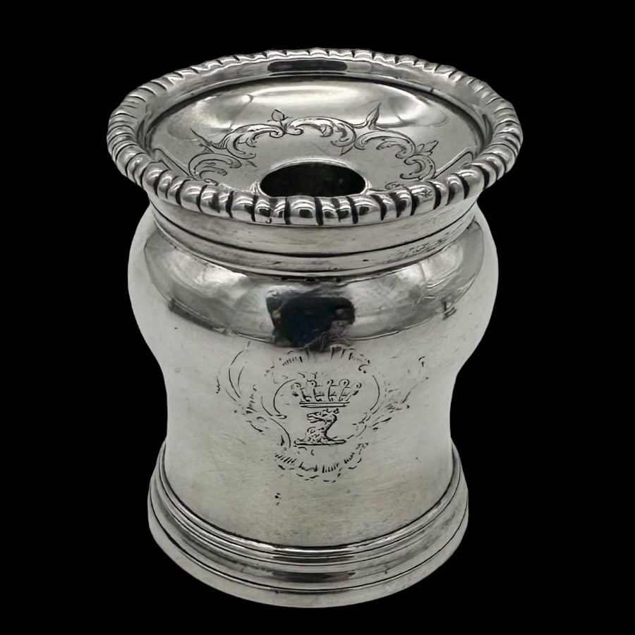 Mid 18th Century Antique George II Silver Inkstand London 1753 Robert Innes - 7