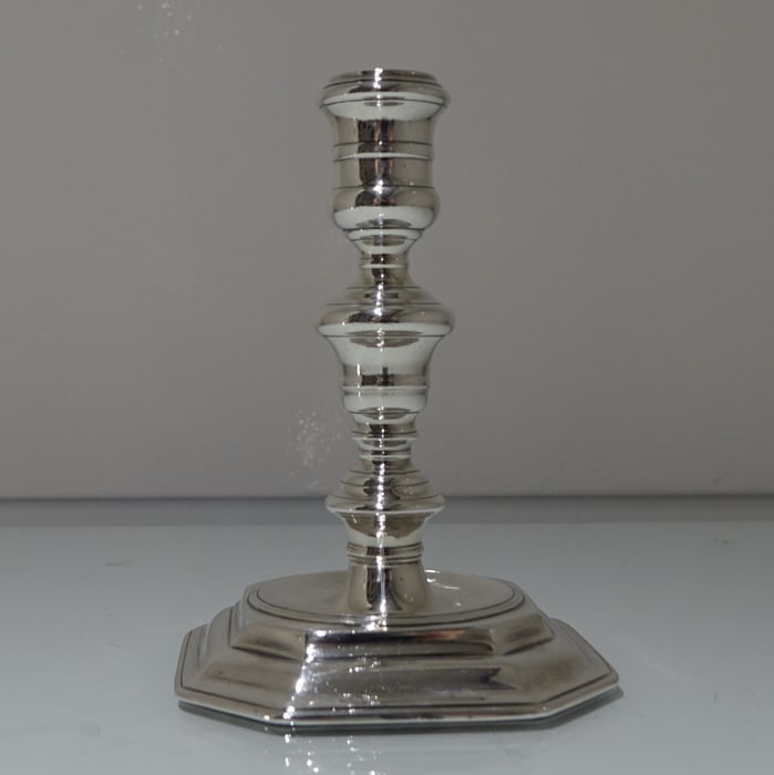 17th Century Antique William & Mary Sterling Silver Pair Candlesticks London 1694 George Bowers? - 4