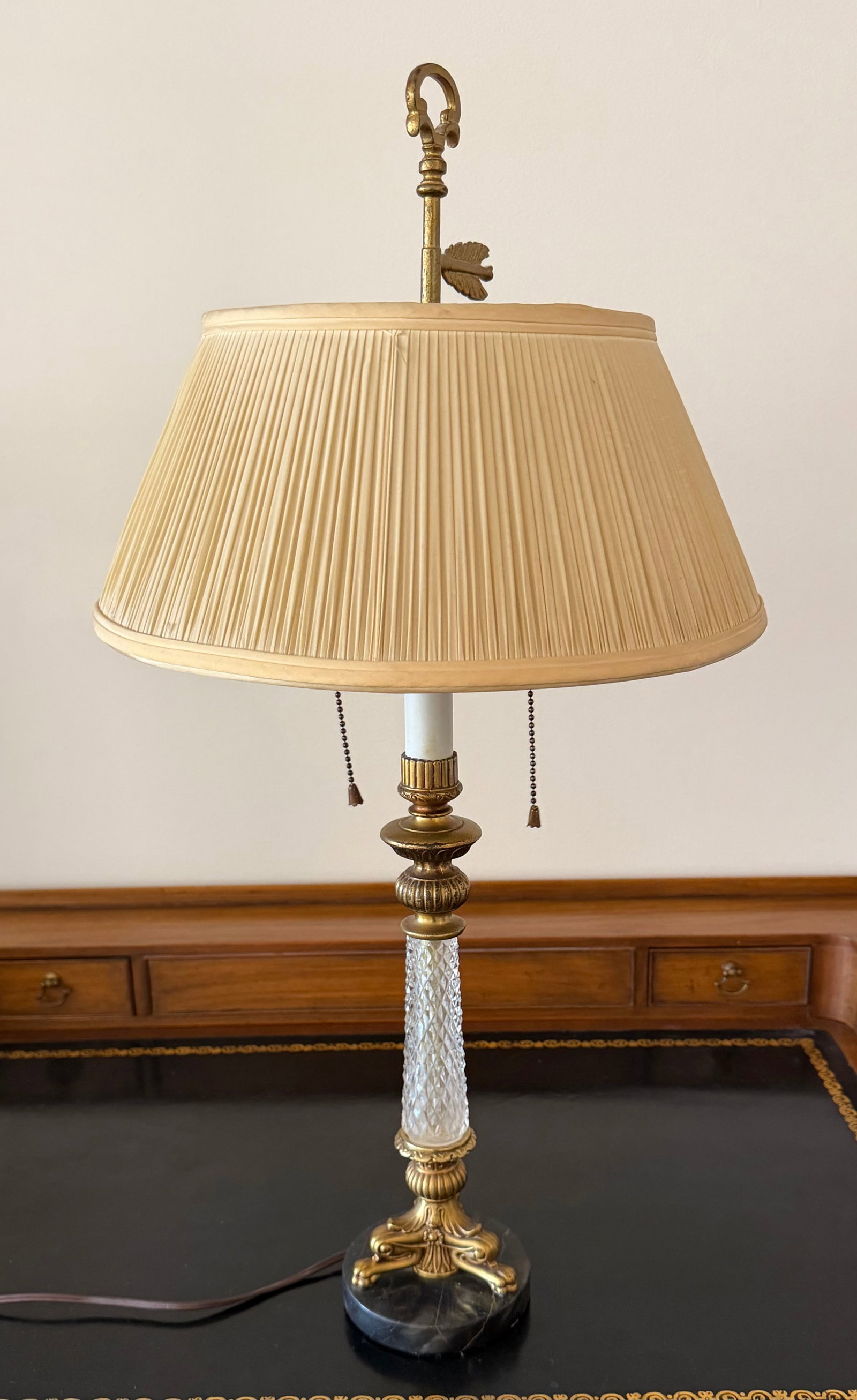 Gilt Bronze and Cut Glass Table Lamp - 2