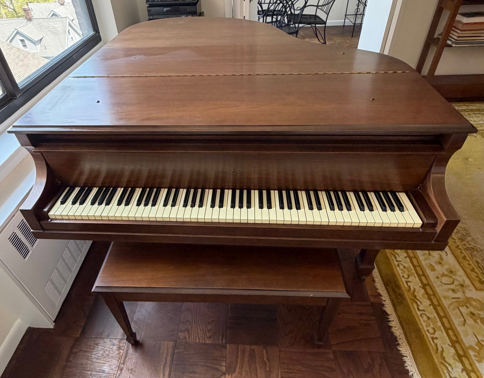 Kranich & Bach Baby Grand Piano with Bench - 6
