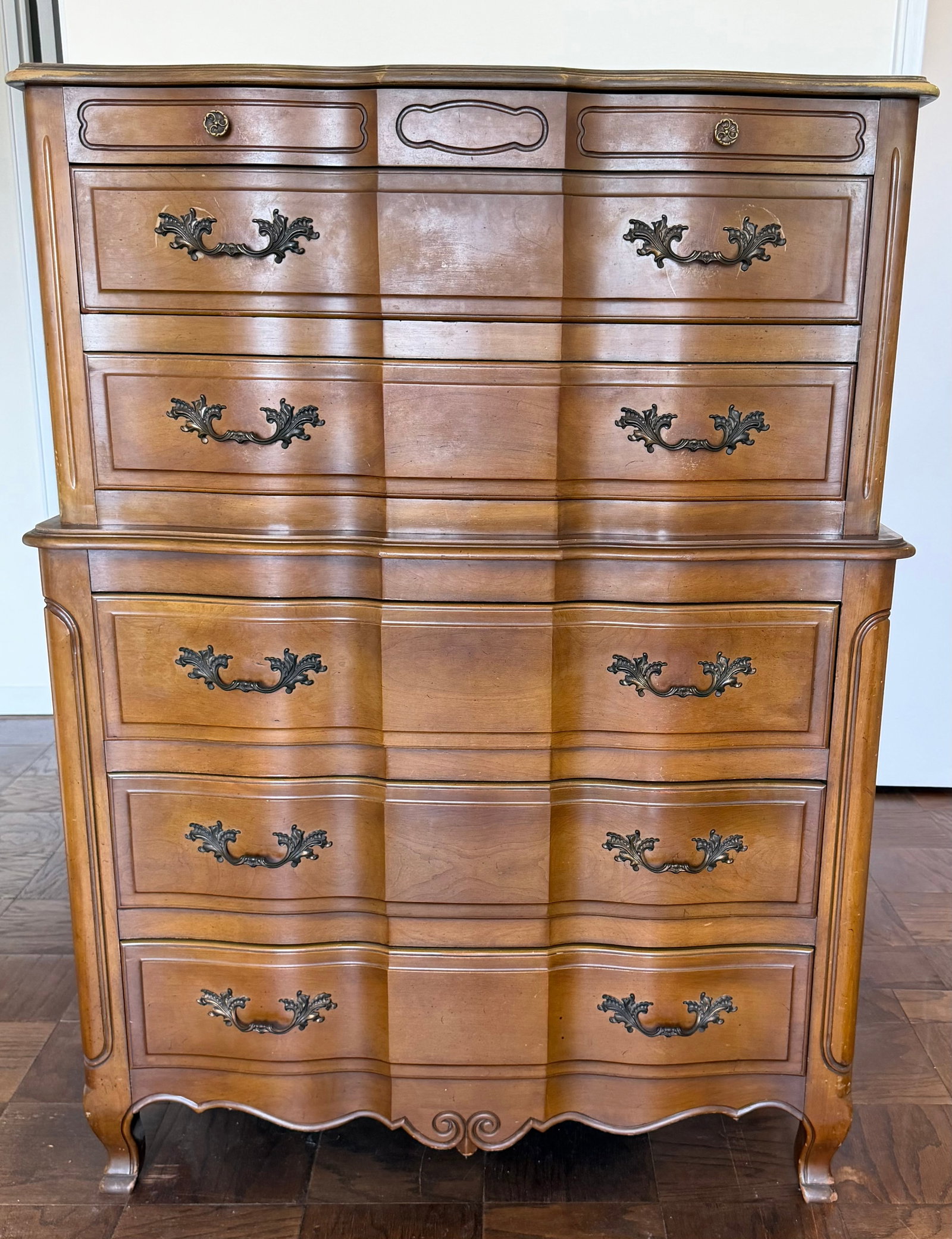 French Provincial Style Stacked Chest of Drawers, Mid 20th Century - 2