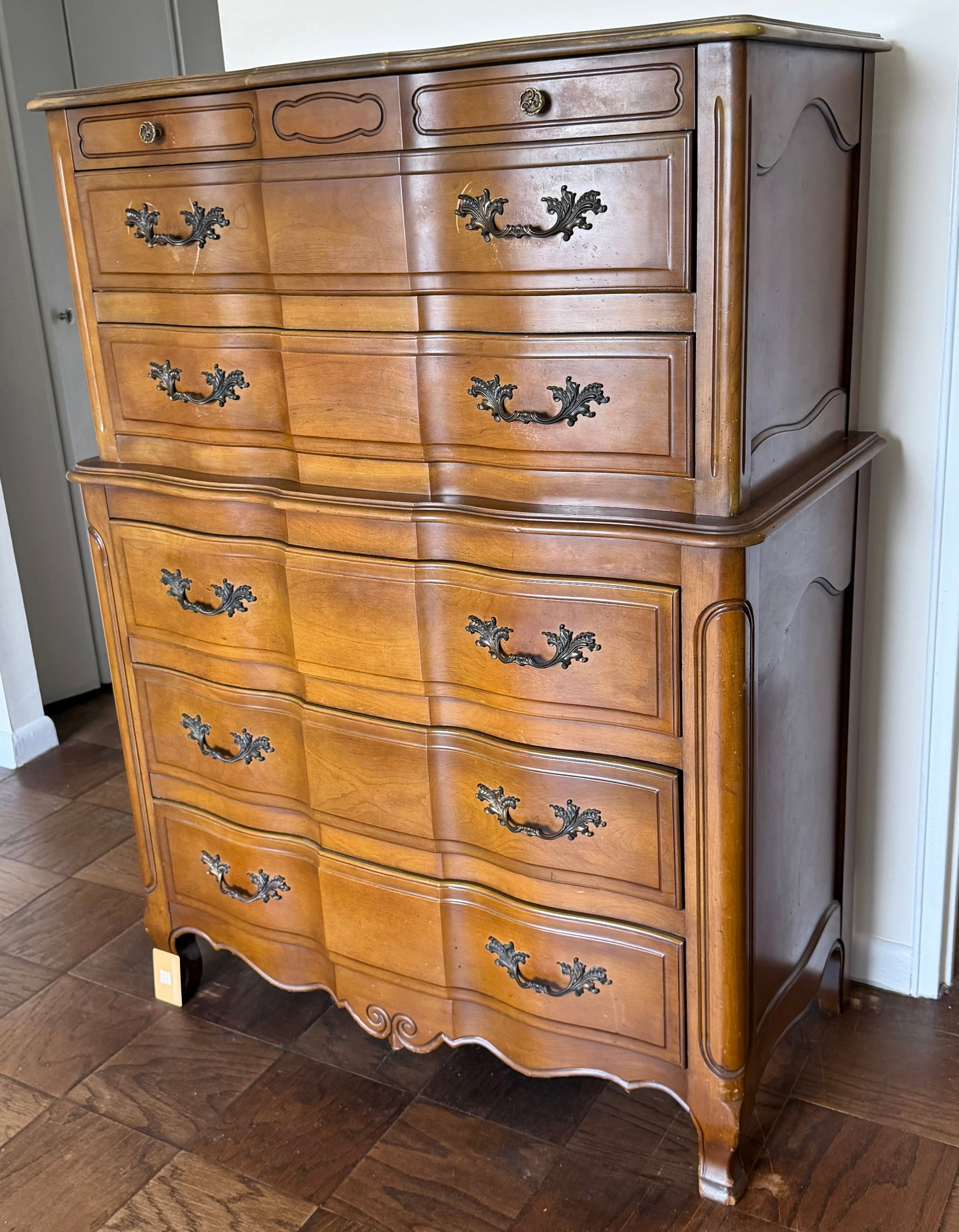 French Provincial Style Stacked Chest of Drawers, Mid 20th Century - 6