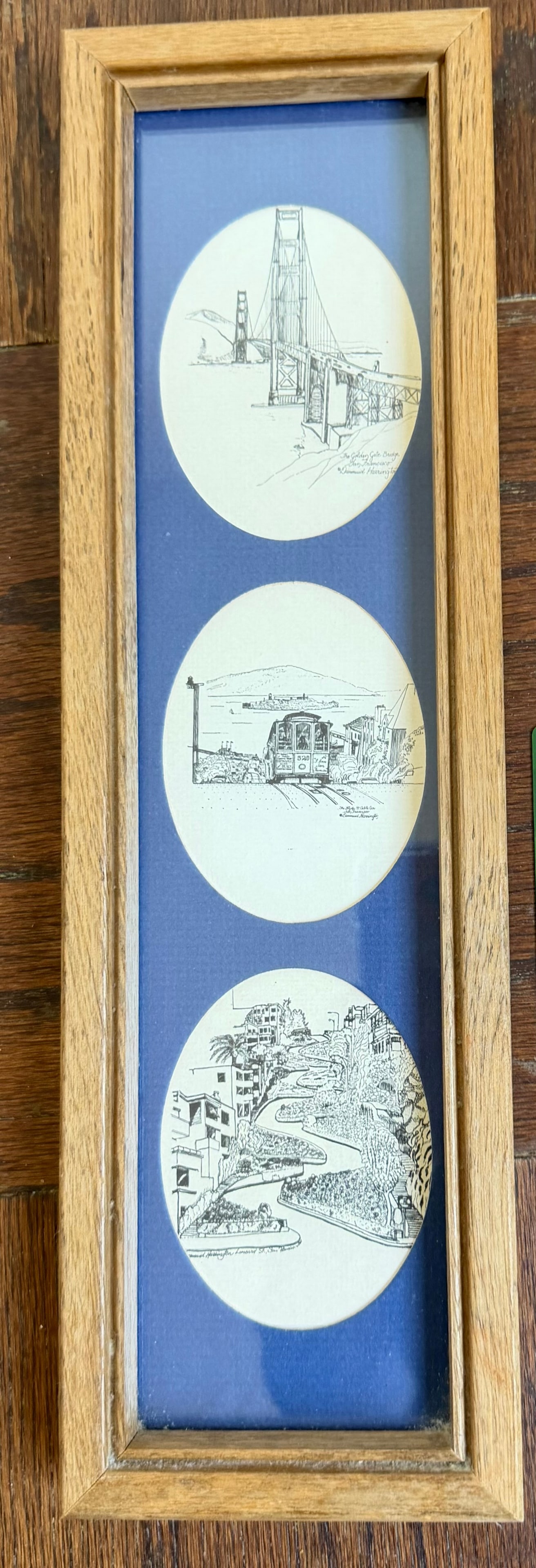 Framed Set of Three San Francisco Pen and Ink Drawings - 3