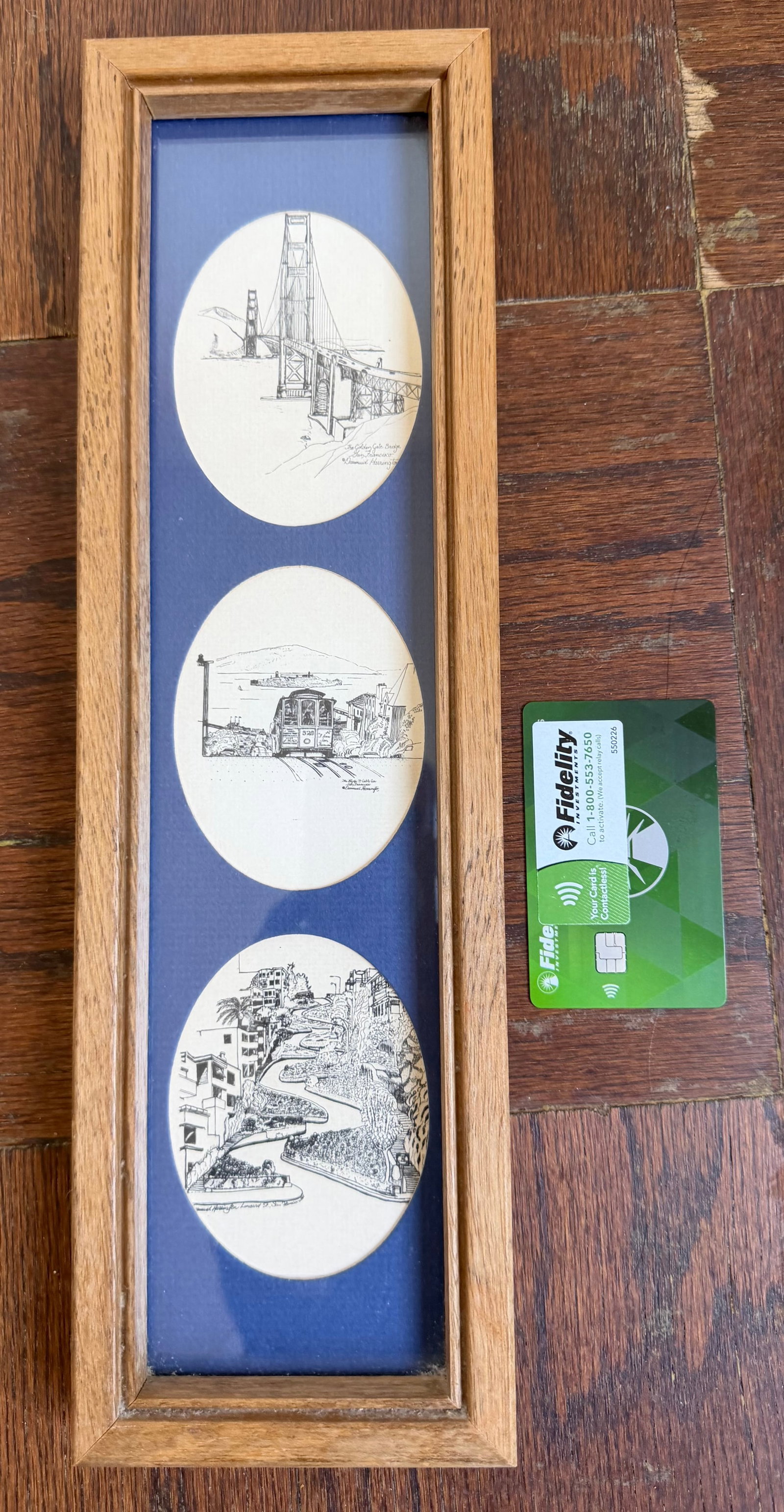Framed Set of Three San Francisco Pen and Ink Drawings - 4