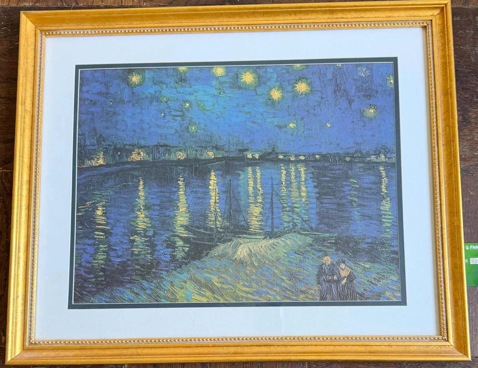 Framed Print of Van Gogh's "Starry Night Over the Rhone" - 2