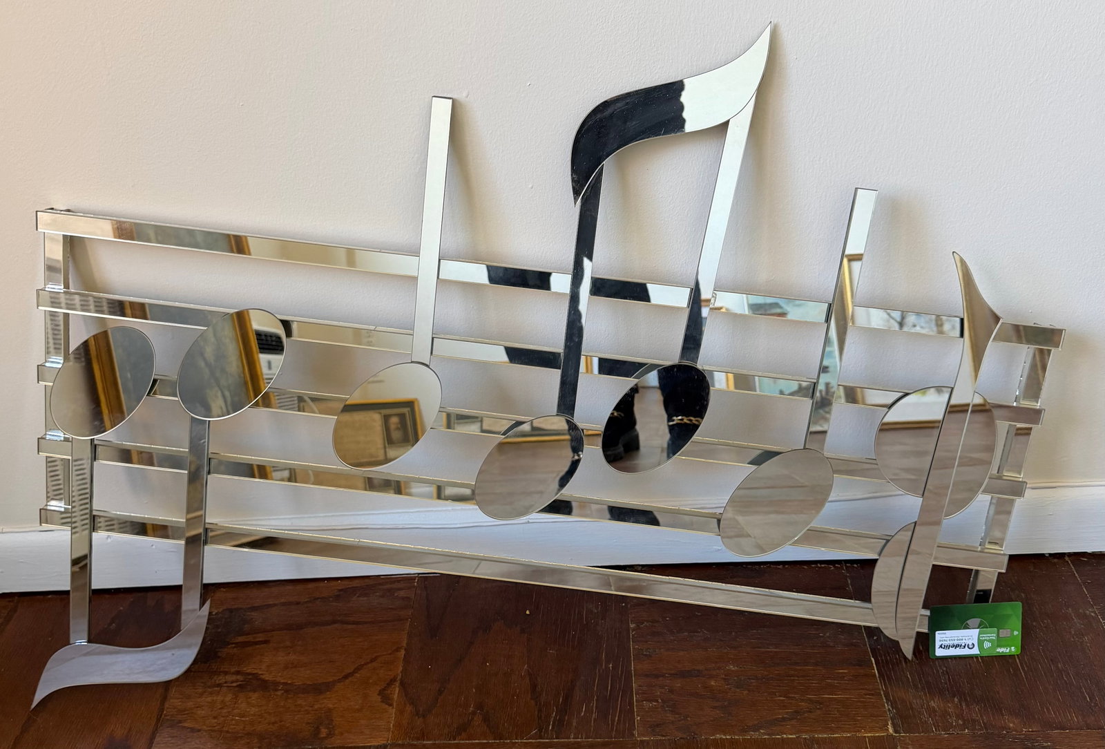 Musical Notes Mirrored Wall Sculpture - 3