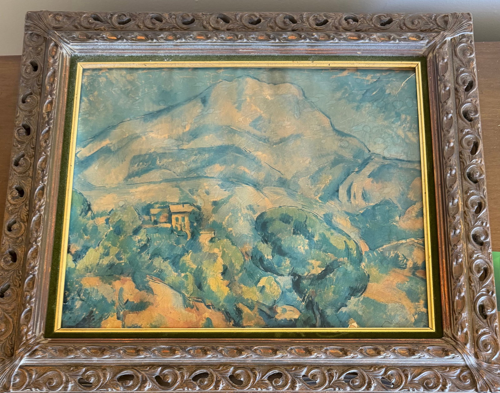 Landscape Oil Painting with Ornate Frame - 2