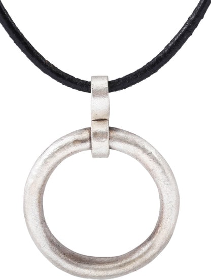 CELTIC PROSPERITY RING NECKLACE C.400-100 BC: Title: CELTIC PROSPERITY RING NECKLACE C.400-100 BC Description: Before the Roman invasion of the British Isles, rings of bronze, silver, and gold were used as a means of exchange, particularly in Ire