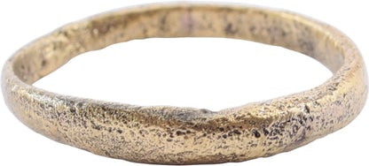 VIKING WEDDING RING, 866-1067 AD, SIZE 3: Title: VIKING WEDDING RING, 866-1067 AD, SIZE 3 Description: Size 3 for wear between the first two joints of the small finger as was the custom. 866-1067 AD. 1.9mm, rounded face. The 24karat gold surf