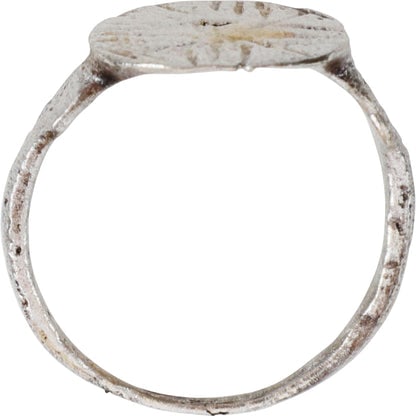 RARE CHRISTIAN PILGRIM’S RING, 8th-9th CENTURY AD. SIZE 11 ½ - 2
