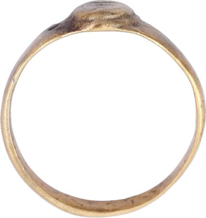 LATE MEDIEVAL WOMAN'S FASHION RING, SIZE 10 ¼ - 2