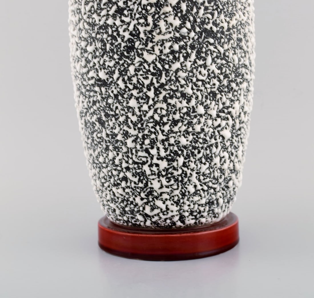 Paul Milet for Sevres, France. Large art deco lidded jar in glazed ceramics. Fantastic glaze. 1920s. - 5