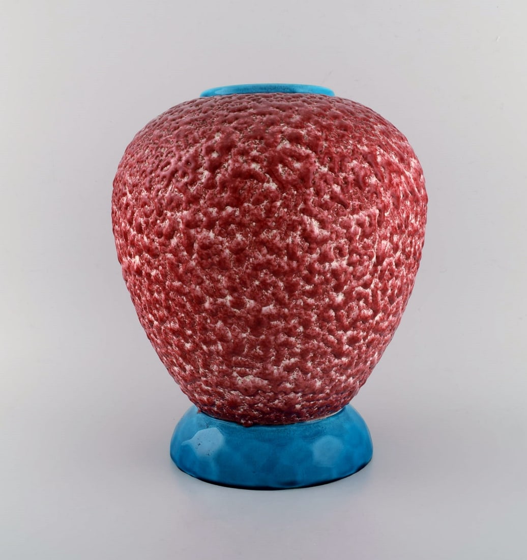 Paul Milet (1870-1930) for Sevres, France. Large art deco vase in glazed ceramics. Fantastic glaze - 2