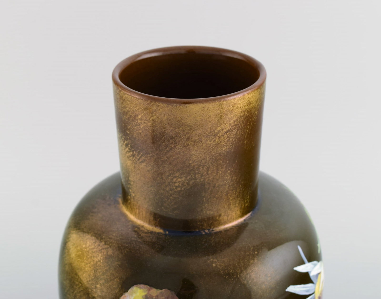 Clément Massier for Golfe Juan. Antique vase in glazed ceramics. Beautiful luster glaze with - 5