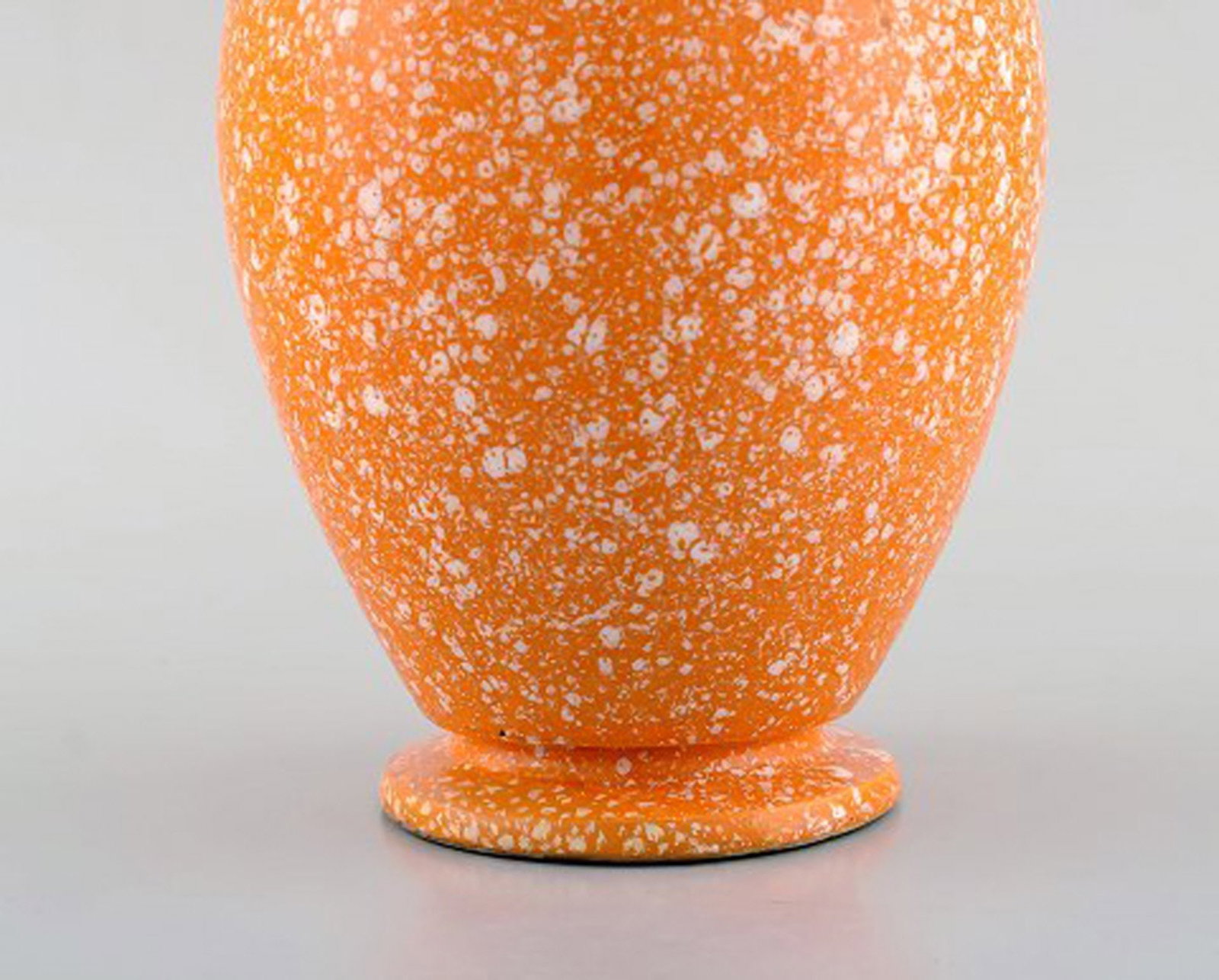 Andre Fau (1896-1982) for Boulogne. Art deco vase in glazed ceramics. Beautiful speckled glaze in - 4