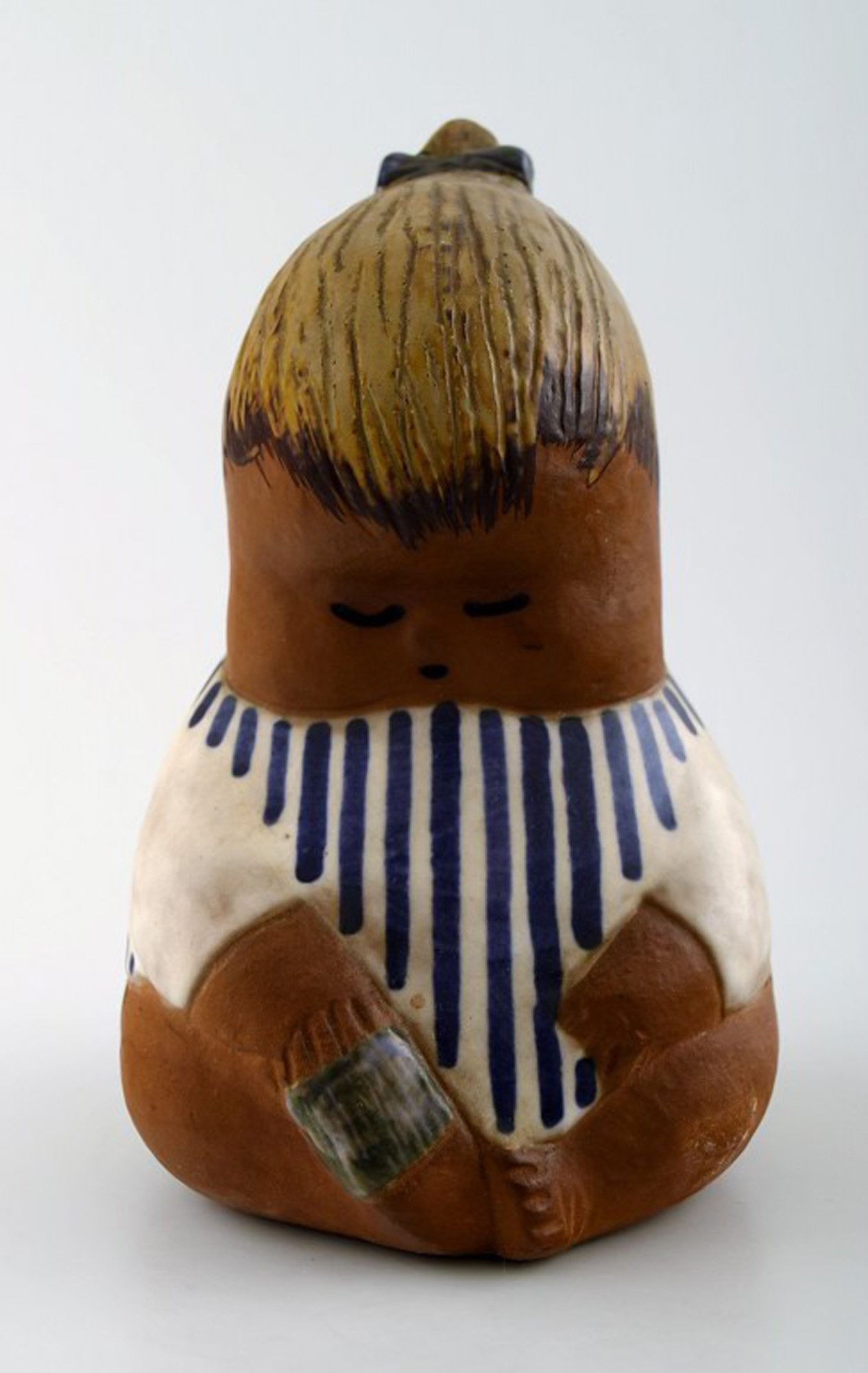 Rare figure, Lisa Larson for Gustavsberg, "Johanna", glazed ceramics.: Brand: Gustavsberg Rare figure, Lisa Larson for Gustavsberg, "Johanna", glazed ceramics. Stamped. Height 17 cm. In perfect condition. Reserve: $413.00 Shipping: Domestic: Shipping rates are