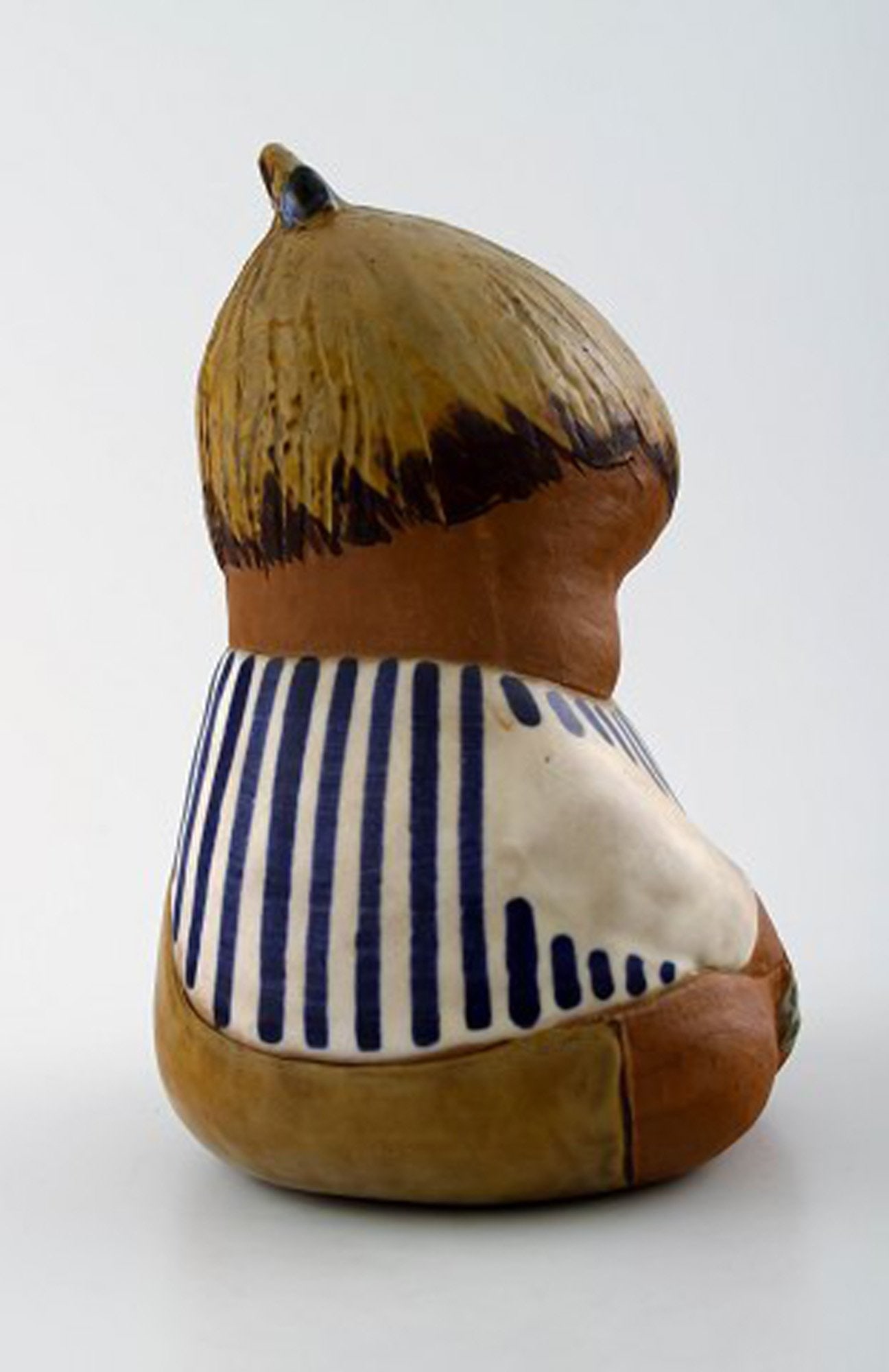 Rare figure, Lisa Larson for Gustavsberg, "Johanna", glazed ceramics. - 4