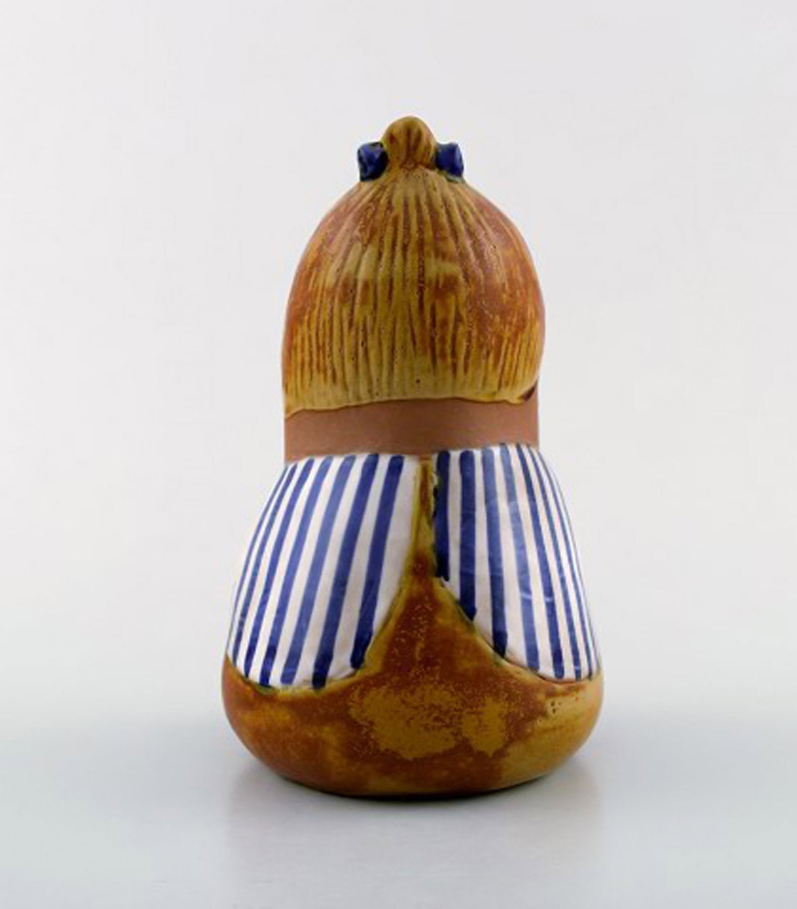 Rare figure, Lisa Larson for Gustavsberg, "Johanna", glazed ceramics. 1970's. - 4
