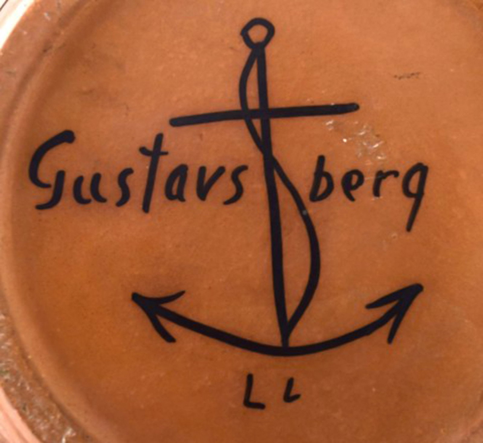 Lisa Larson for Gustavsberg. Huge Granada ceramic vase in modernist design. 1960 / 70's. - 6