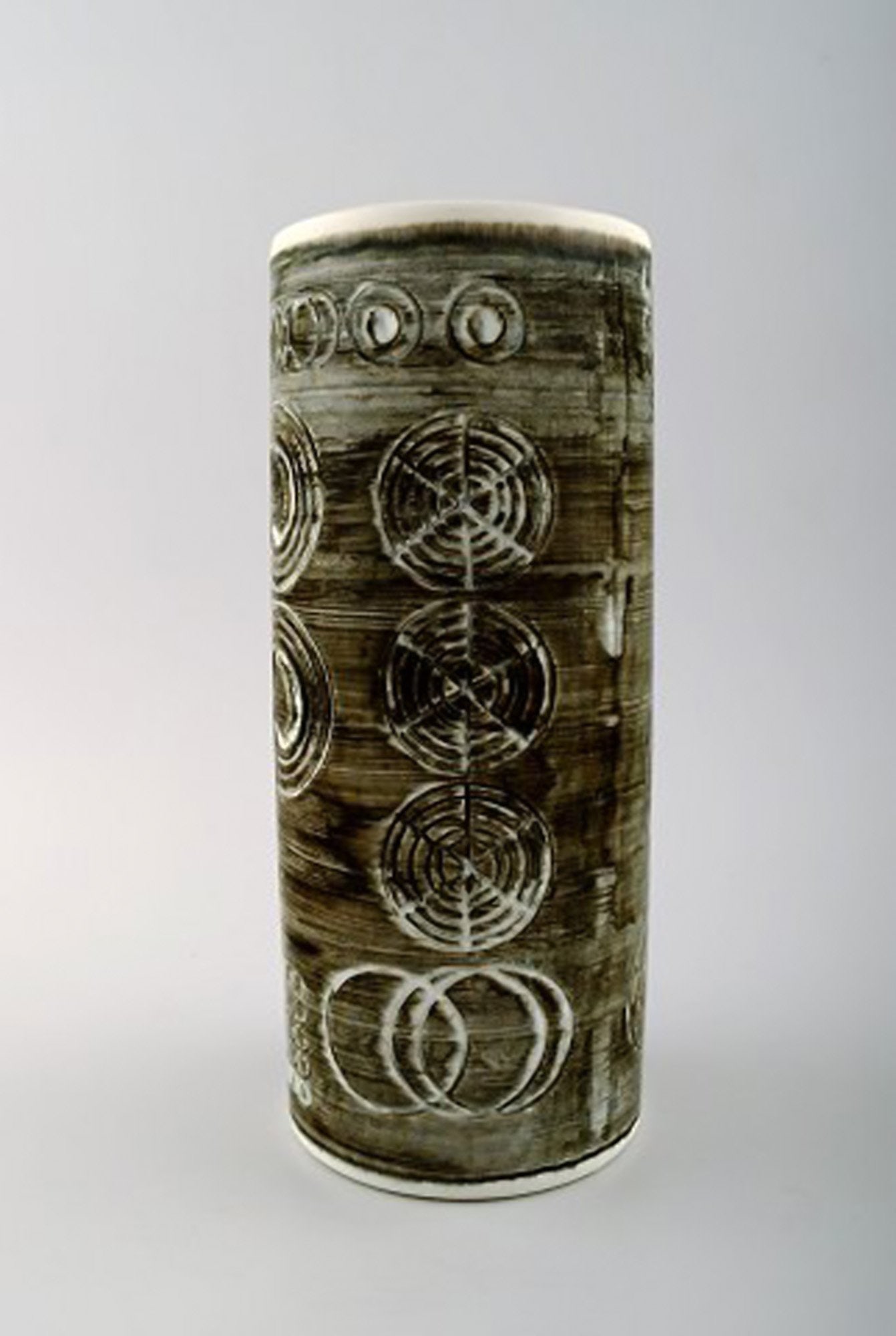 A pair of retro vases "Sarek", stoneware, Olle Alberius, Rörstrand. 1960 / 70s. - 4