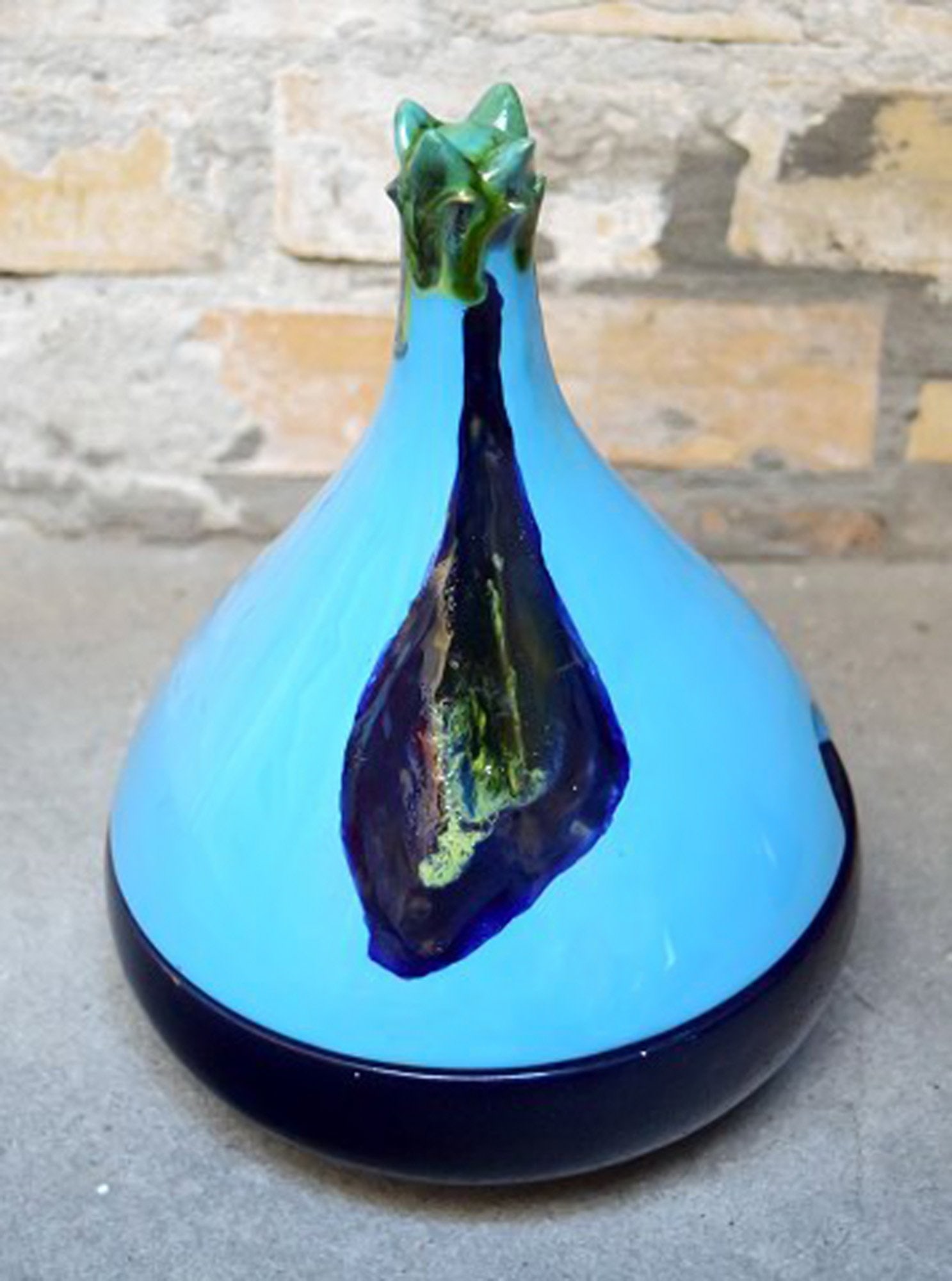 Bjorn Wiinblad 'Boheme' service of glazed earthenware decorated in blue colors. - 5