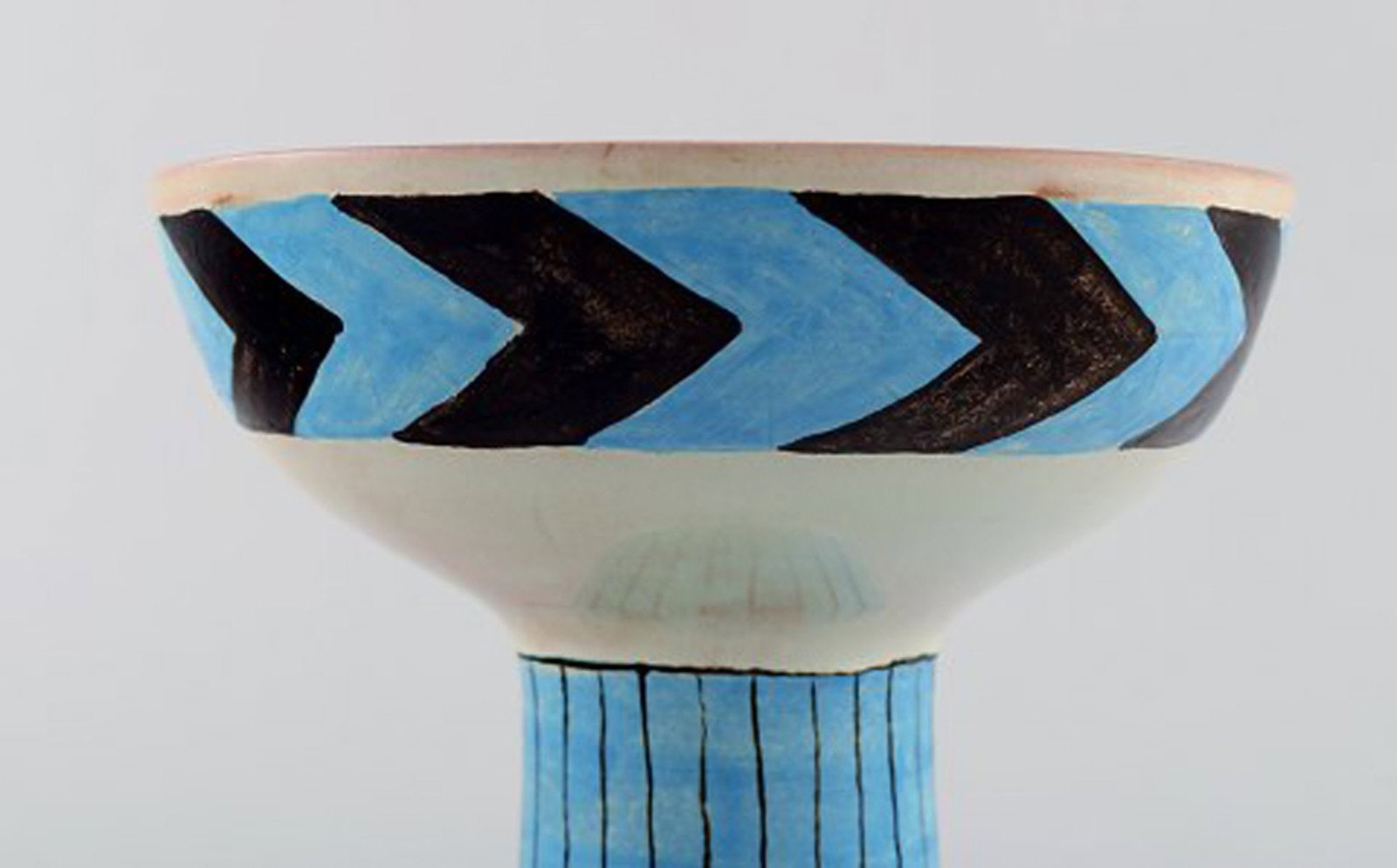 Carl-Harry Stålhane for Rörstrand / Rørstrand. A pair of modernist hand painted - 5