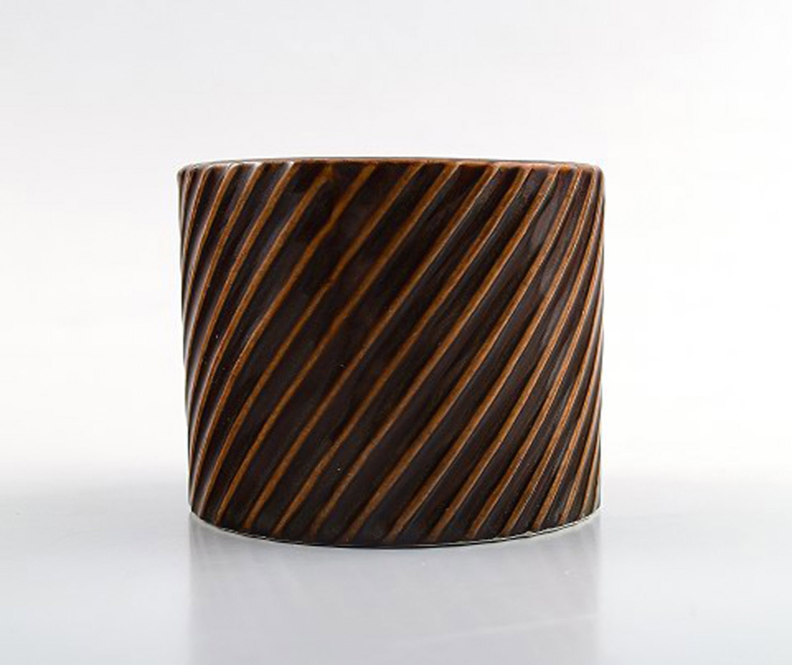 Stig Lindberg, Gustavsberg, "Domino" pair of vases in ceramic. - 3