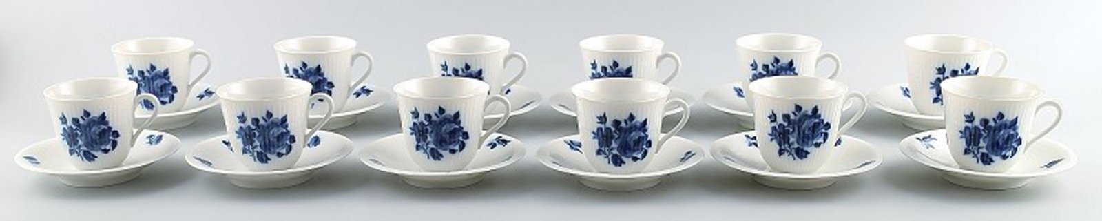12 p. Rörstrand Blue rose mocha service.: Brand: Rörstrand 12 p. Rörstrand Blue rose mocha service. Reserve: $259.00 Shipping: Domestic: Shipping rates are determined by destination International: Foreign shipping rates are